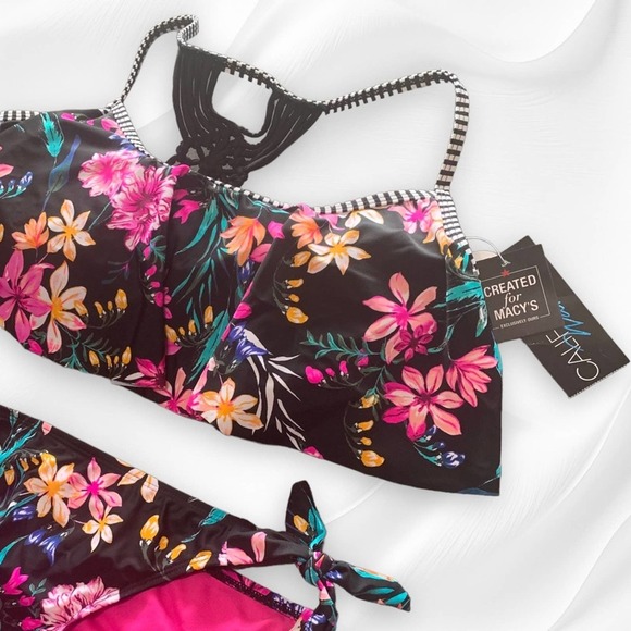 D/DD bikini top | Bikini Sz Medium bottom SET California Waves - Picture 3 of 7